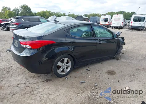 2013 Hyundai Elantra Gls z USA, uszkodzony, nr VIN 5NPDH4AE0DH450414